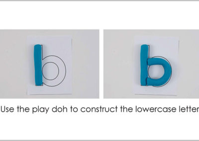B – Play Doh Letter