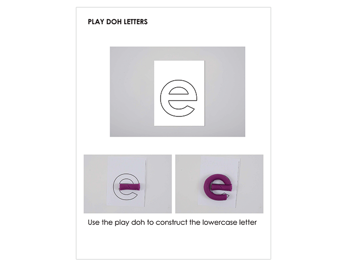 B - Play Doh Letter
