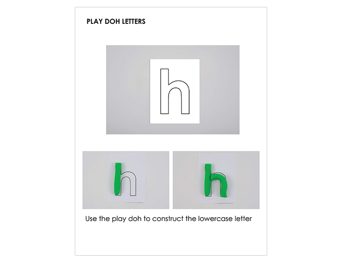 B - Play Doh Letter