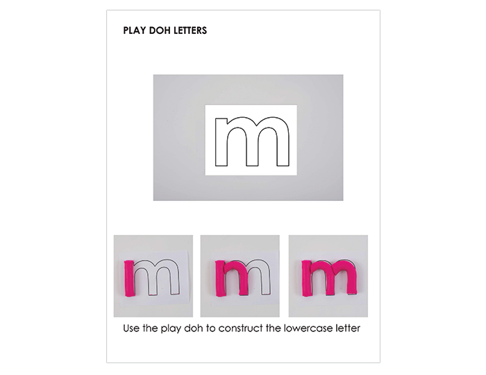M - Play Doh Letter