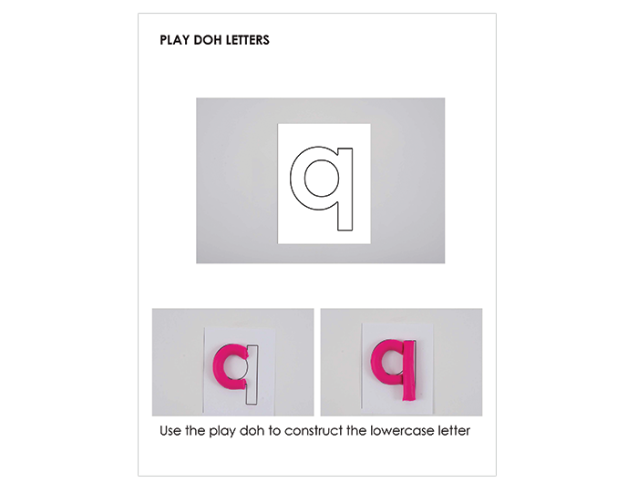 Play Doh Letter