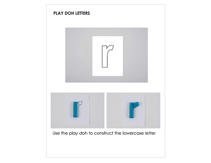 R - Play Doh Letter