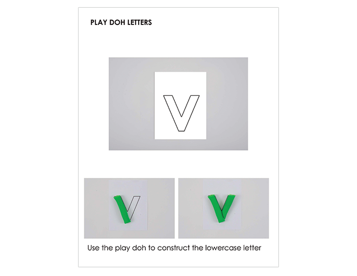 Play Doh Letter