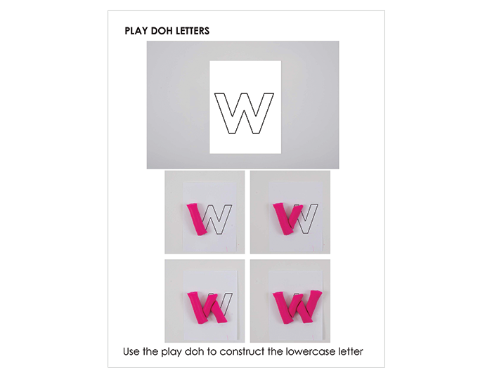 Play Doh Letter