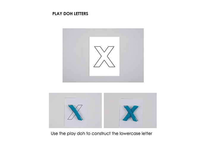 B - Play Doh Letter