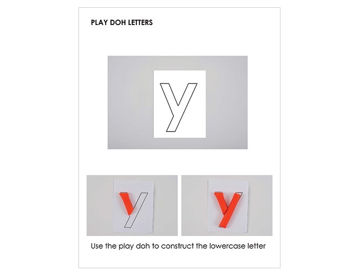 Play Doh Letter