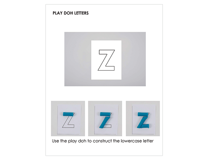 B - Play Doh Letter